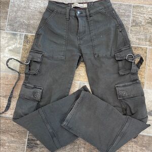 Love Trends Junior Girls Olive Green Cargo Pants Size 3